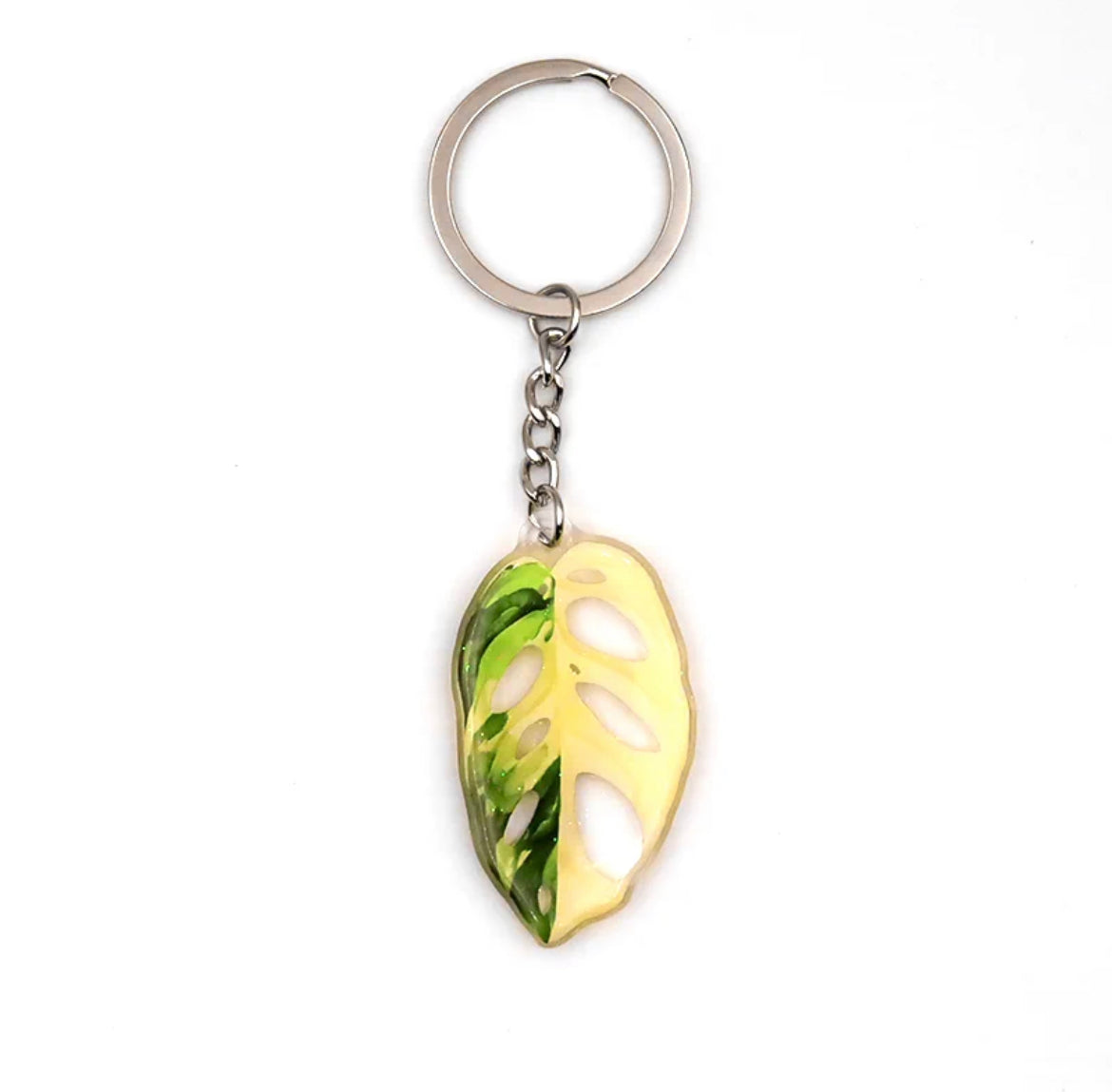 Tropical Plant Series Keychain - Monstera Adansonni Keychain | Celebration Gifts Home Fun Decoration