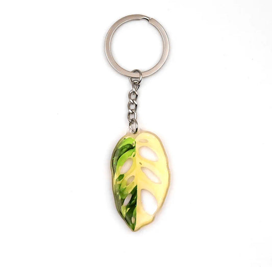 Tropical Plant Series Keychain - Monstera Adansonni Keychain | Celebration Gifts Home Fun Decoration